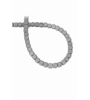 Hematit Doğal Taş Mat Gri Kare Kesim 6x6mm Dizi [AA]