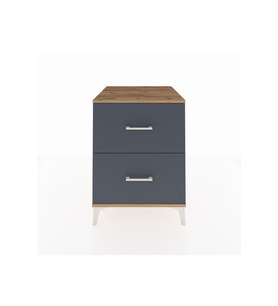 Kronos Komodin 2 Çekmeceli 60x59x80 Çam-Antrasit