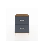 Kronos Komodin 2 Çekmeceli 60x59x80 Çam-Antrasit