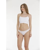 Berrak Kadın Lazer Kesim Polyester Bikini Külot 11690 - 12 Adet (Beyaz)