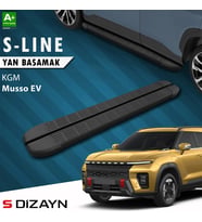S-Dizayn KGM Musso EV S-Line Siyah Yan Basamak 213 Cm 2025 Üzeri A+ Kalite