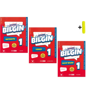 Kırmızı Beyaz Efsane Bilgin 1.Sınıf Matematik Türkçe Hayat Bilgisi Yeni