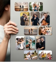 Kişiye Özel Ahşap Fotoğraflı UV Baskılı Magnet