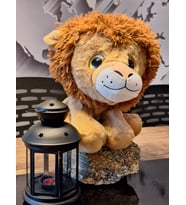 SEVİMLİ CAM GÖZ ARSLAN 35cM PELUŞ (Camel)