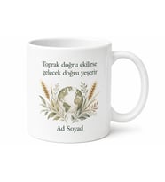 Dünya Organik Tarım Günü Kimyasalsız Üretim Destekçilerine Özel Tasarım Kupa Hediye Bardak