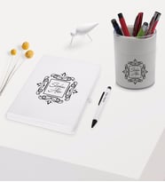 BK Gift Kişiye Özel İsimli Beyaz Defter Kalem ve Kalemlik Hediye Seti - Model 1
