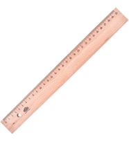 Hatas 30 cm. Tahta Cetvel (12 adet)