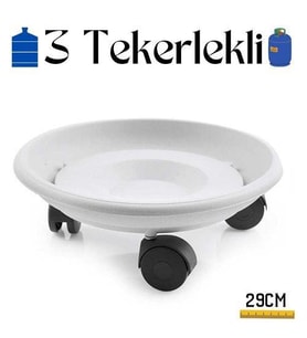TransForMacion Tekerlekli Damacana ve Tüp Altlığı Beyaz 715527