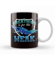 Funny Breathing For Weak Swimmer Diver Swimming Swim Athlete Kupa Bardak Porselen