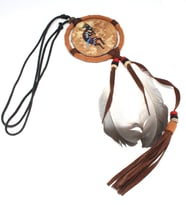 Omark Cotton Büyük Taş Dreamcatcher Kolye