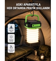 Şarjlı LED Lamba – Dokunmatik Sensörlü, 3 Kademeli Parlaklık