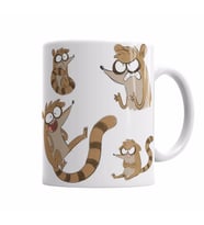 Regular Show Rigby A Bunch of Baby Ducks Kupa Bardak Porselen