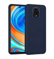 Xiaomi Redmi Note 9S İçi Kadife Silikon Kılıf Lacivert