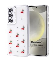 Microsonic Samsung Galaxy S24 FE Kılıf PrettyCharm Cherry (Kırmızı)
