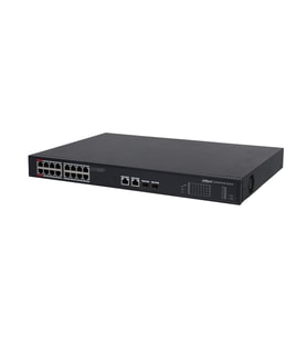 Dahua PFS3220-16GT-240 16 Port Gigabit PoE + 2 Port Gigabit Uplink + 2 Port Gİgabİt SFP 240W PoE Switch
