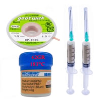 3in1 Arada 183c Krem Lehim Sıvı Lehim Solder Paste 42gr Lehim Emme Temizleme Teli 1,5mm Cp-1515