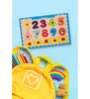 Sayılar ve İşlemler Öğreniyorum Tutmalı Ahşap Puzzle
