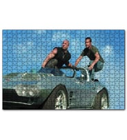 Cakapuzzle Hızlı ve Öfkeli Paul Walker ve Vin Diesel  Puzzle Yapboz MDF (Ahşap) (120 Parça)