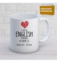 Kişiye Özel İsim Yazılabilir Englısh Teacher Kupa Bardak