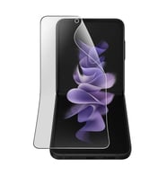 ScHitec Samsung Galaxy Z Flip 1 Darbe Emici Premium Şeffaf Nano Ön Ekran Koruyucu Poliüretan Film