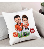 Kişiye Özel Beyzbol Çiftleri Karikatürlü Yastık