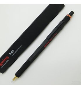 Rotring 800 Mekanik Kurşun Kalem, Siyah 0.7 mm  İsme Özel Kalem (Siyah-Gri)