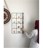 Kağıt Türkçe Alfabe Tablosu Alfabe Harfleri Kağıt Tahta Ilkokul Eğitim Yazı Tahtası Kalem 105x70 Cm