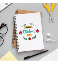 Öğretmenler Günü Tasarımlı Defter Kişiye Özel