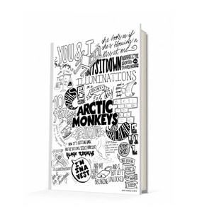 DEFTER MUSİC OF THE WORLD LED / ARCTIC MONKEYS SERT KAPAK DEFTER ÇİZGİLİ 96 YP
