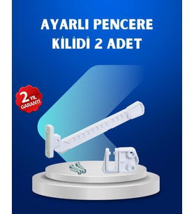 Pencere Güvenlik Kilidi Açılma Sınırlayıcı Aparat 2 Adet