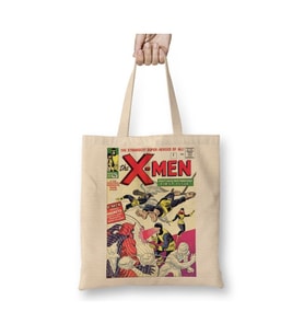 Xmen Fırst Beyaz Bez Çanta Uzun Saplı Alışveriş Çantası Plaj Çantası
