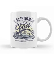 California West Coast Surfing Kupa Bardak Porselen