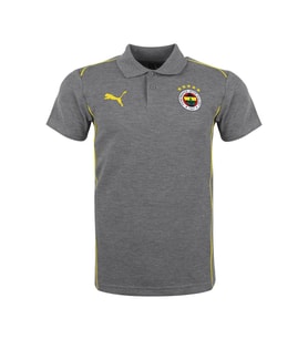 Fenerbahçe Orijinal Lisanslı 2024/25 A Takım Polo Yaka Gri T-Shirt