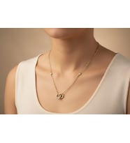 XUPİNG JEWELRY YÜZÜK MODEL ZİRKON TAŞLI KOLYE (Sarı)