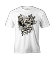 Eagle Freedom is not Free Beyaz Erkek Tshirt