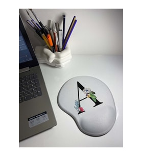 Harf Bakılı Bilek Destekli Mouse Pad