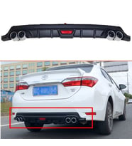 Toyota Corolla Turbo Difüzör Arka Tampon Çift Egzoz Çıkışlı 2013- Siyah