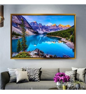 Altın Çerçeveli dekoratif tablo l1704 (Gold)