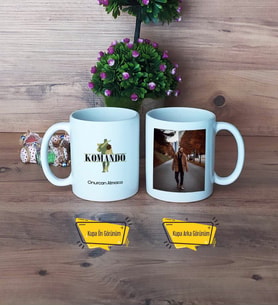 Komando Kupa Bardak Beyaz Fotoğraflı Komandoya Hediye
