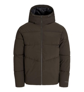 Jack & Jones JJGLOBAL Puffer Jacket  Kapüşonlu Kışlık Erkek Mont (Kahverengi)