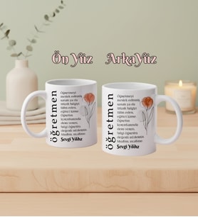 Kişiye Özel Öğretmen Kupa Bardak