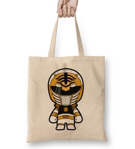 Chibi White Ranger Power Rangers Bez Çanta Uzun Saplı
