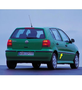 VW Polo HB 2000-2002 Ara Kasa Sağ Arka Kapı Çıtası 6N4853074