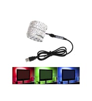 1 Metre RGB USB Şerit Led Aydınlatma, TV Arkası ve PC Kasa İçin (Krem)