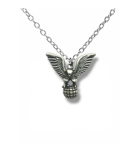 Komando Askeri Taktik Kolye – Gümüş Renk Zamak Metal Erkek Unisex Aksesuar