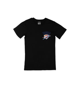 Oklahoma City Thunder Cep Logo Tasarımlı Siyah Tişört