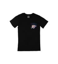 Oklahoma City Thunder Cep Logo Tasarımlı Siyah Tişört