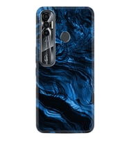 Tecno Spark 6 6 Go 8C 8 Pro 7 7 Spark 9 Pro Kılıf Desemli Silikon Blue MArble 1379