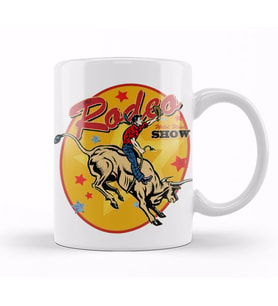 Rodeo Cowboy Kupa Bardak Porselen