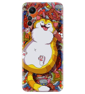 Xiaomi Redmi Note 12S Kılıf Silikon Desen Özel Seri Tombul Kedi 1739